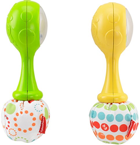 Mattel BLT33 – Fisher-Price Babys Rumba-Rasseln mit Stoffenden - 6