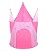 Vinsani Childrens Girls Princess Pink Castle Pop-up Indoor Outdoor Play Tent Fun Playhouse