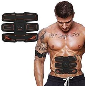 Ab Toner Ab Trainer EMS Training Muscle Toner Muscle Trainer for Abdomen Arm Leg Home Fitness Training Gear Support for Men &amp; Women (part)
