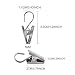 Produktbild CTGVH 10 Stück Edelstahl Clip Haken Set Hängen oder Clip Vorhang Clips für Vorhänge Fotos Home Dekoration Kunst Craft Dispaly 1.3" x 0.35" x 0.5" silber