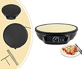 Leogreen - Máquina Crepadora, Fabricante De Crepe Casero, Large plate, Material: Aluminio y baquelita