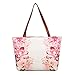 Produktbild CLOOM Mädchen Frauen Vintage Blume Malerei Tasche Schultertasche Handtasche Leder Damen Vintage Printing Blumen Ledertasche Schultertaschen Taschen Reisetaschen Cross Schulter Messenger Bag (Pink)