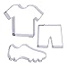 Produktbild Der-Ideen-Shop 1 Keksausstecher Set Fußball | Trikot | Shorts | Fußballschuhe
