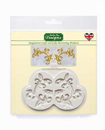 Leaf Flourish – Katy Sue Designs Silikonform für Tortendekorationen Cupcakes Fondant und Zuckerwaren