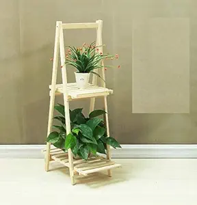 Genric Weston Crafts 3 Tier Wooden Plant Stand Indoor Outdoor, Flower Shelf Stand is Play Rack for Garden Greenhouse, Plant Stand Corner Flower Pot Holder is Play Rack Stand