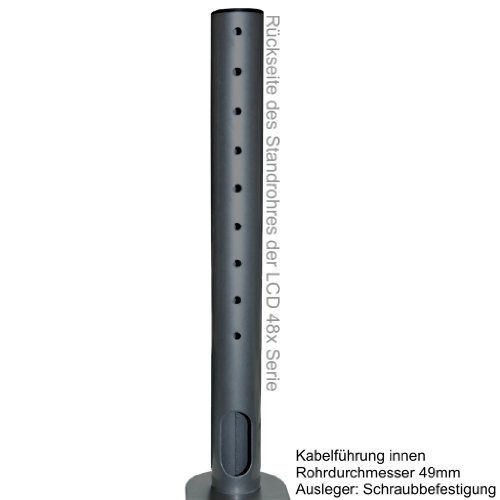 Monitor Tischhalterung Triple für 3 Monitore 13-24″ (33-61cm), Klemmbefestigung, max. Belastung 10kg je Monitor, neigbar, schwenkbar, höhenverstellbar – auch für LCD LED TV - 6