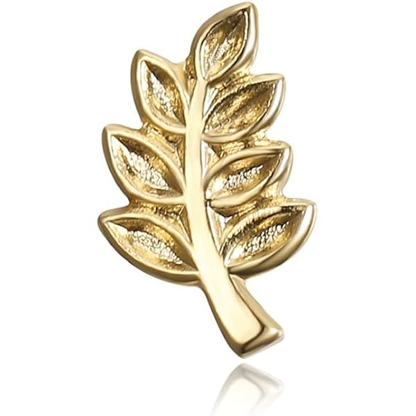 Boutons De Manchette Maçonniques Plaqués Or - Feuille D'acacia - Cadeau élégant