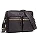 Produktbild Contacts Leder Männer 12" Messenger Crossbody Schultertasche Reise Handtasche Dunkler Kaffee