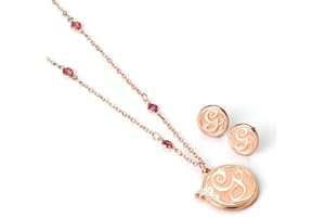 WICKED Glinda naszyjnik i kolczyki sztyfty zestaw upominkowy, Jeden rozmiar, Stop cynku - 93% cynk + 3% miedź + 4% aluminium, Bez kamieni szlachetnych