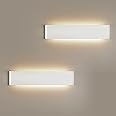 Applique LED Da Parete FUPE 2 Pezzi 24W - Luce Gialla Calda 3000K 2880 Lumen Per Interni - Foto 9