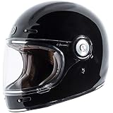 Casco Integrale TORC T-1 Retro' Vintage Nero Lucido Gloss Black OMOLOGATO  ECE DOT Biker Moto Taglia XL : Amazon.it: Auto e Moto