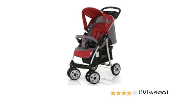 hauck poussette combinée shopper trio set rouge