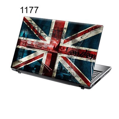 TaylorHe Folie Sticker Skin Vinyl Aufkleber mit bunten Mustern für 15 Zoll 15,6 Zoll (38cm x 25,5cm) Laptop Skin Union Jack, London