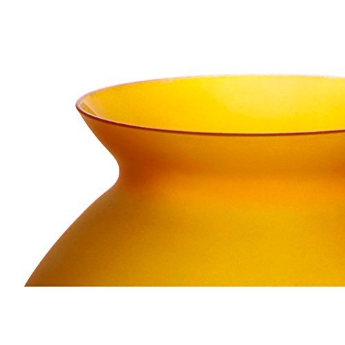 Blumenvase, Bouquet Vase, Glas Vase „LEMON BUTTERFLY“, gelb/orange, 25 cm, moderner Style (ART GLASS powered by CRISTALICA) - 2