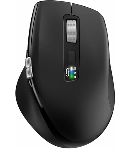 Souris Bluetooth Rechargeable TECKNET - 4800 DPI, 3 Modes (BT5.0/2.4G), Molette Latérale - Pour PC, Mac