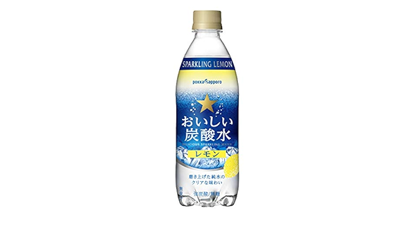 Pokka Sapporo Delicious Carbonated Water Lemon 500mlx24 This Amazon Co Uk Grocery