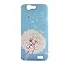 PowerQ M-M Colorful Pattern TPU Case for Huawei Ascend G7 with Beautiful Pretty Pattern Print Printing Drawing Soft TPU Skin Case Cover - blue-white dandelion