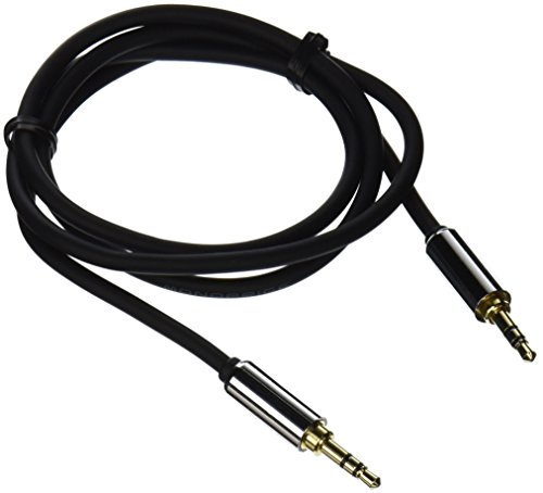 3ft Designed for Mobile 3.5mm Stereo Male to 3.5mm Stereo Male (Gold Plated) - Black