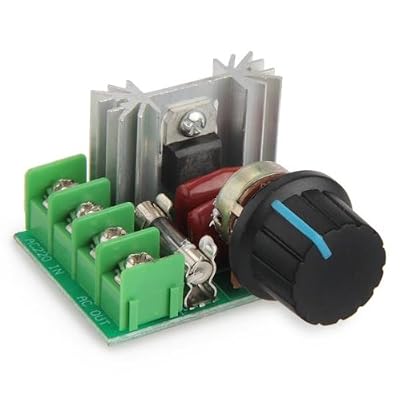 SODIAL(R) Régulateur de tension voltage contrôleur vitesse dimmer SCR 2000W AC 220V