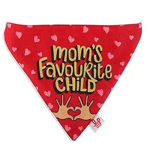Lana Paws Adjustable Comfortable Mom'S Favourite Child Bandana/Scarf for Dog (Red)_Pack of 1