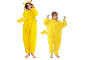 Udekit Pyjama de Dessin Animé avec Queue Debout, Barboteuse Robe de Nuit, Costume de Cosplay pour Enfants, Fête de Carnaval d'halloween