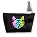 Produktbild Lustige Regenbogen-Katze bilden Beutel-Kulturtasche Reisekosmetiktasche-Beutel
