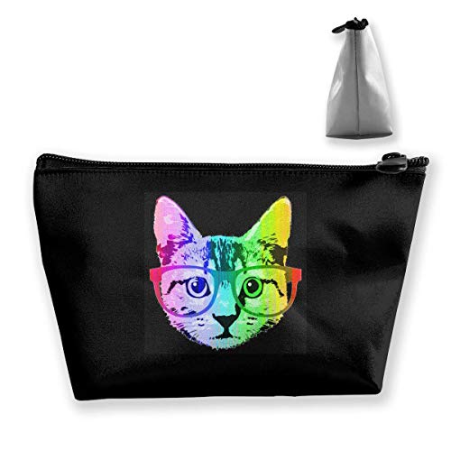 Preisvergleich Produktbild Lustige Regenbogen-Katze bilden Beutel-Kulturtasche Reisekosmetiktasche-Beutel