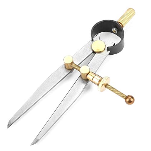 L-Home 100mm Leathercraft Compass DIY Outils De Couture Compas en Cuir Diviseur De Cuir Rotation Scratch Outils