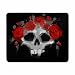 Produktbild (Präzision gesäumt) SpielMausunterlage, Mausunterlage Schädel mit Einem Kranz der Roten Rosen Mausunterlage für Computer-Spiel Mousepad