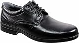 Flexible y ligero LUISETTI 26853 Negro - Zapato Cordones Piel Profesional Fabricado en españa (45 EU, Negro)