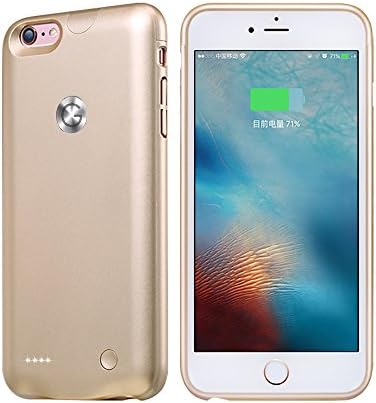 iPhone 6 /6S Battery Case 2500mAh Ultra Slim Charging Case Cover with High-Capacity Battery for iPhone 6 /6S ROOP (4.7“ Gold)