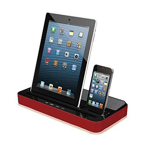 Preisvergleich Produktbild iPega Multifunktionsstandplatz Ladegerät Lautsprecher-Dockingstation für iPhone 6 / 5 iPAD 2 / 3 / 4 / mini für Samsung Galaxy Regard
