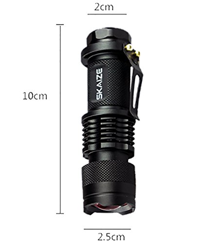 Skaize Schwarzlicht Taschenlampe UV LED-Handlampe Prüfgerät (395nm, Zoombar, Wasserfest IPX7) - 3