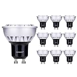 Contenido: 10 x 7 W GU10 bombilla de luz blanca fría