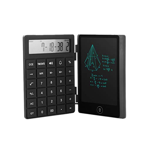 YUYOUG 6.0 Inch Single Color LCD Calculator Writing Pad Digital Stylus Drawing Tablet Counter E-Writing Pad Electronic Graphic Board (Black)