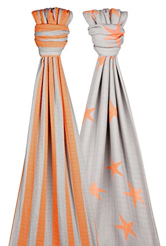 Cuski Midi Swandoodle Fizzy (Pack of 2, Orange/ Grey)