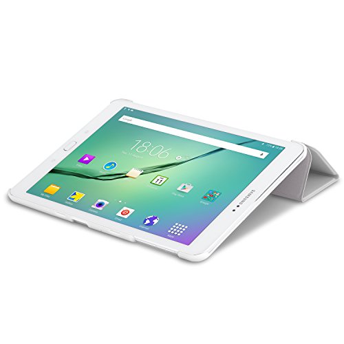 MoKo Samsung Galaxy Tab S2 9.7 Hülle – Ultra Slim PU Leder Tasche Schutzhülle Schale Smart Case mit Auto Sleep/Wake up Funktion und Standfunktion für Galaxy Tab S2 9.7″ Android 5.0 Tablet-PC, Weiß - 5