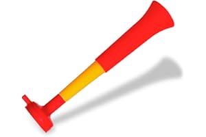 FUN FAN LINE - Pack x3 trompettes en Plastique Vuvuzela. Accessoire pour Le Football et Les célébrations Sportives. Avertisseur sonore pour l'animation.