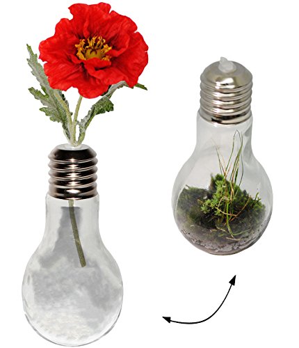 Trinkgläser / Gläser – “ Glühbirne – Lampe – durchsichtig / transparent “ – mit Strohhalm & Deckel – je 0,45 Liter – bunte Farben – Trinkbecher als Glas / Sommerglas / Flasche z.B. Limonade Erfrischung Sommer – Smoothie Becher Trinkglas Trinkflasche – Milchglas – Glühbirnen – Glühbirnenoptik – Wassergläser / Longdrink – Glühbirnen – Partygläser / Deko – Dekoglas – Dekoflasche / Glühlampe – Dekoration – Lampen - 4