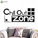 Produktbild Wandtattoo Kreatives Design Chill Out Zone Vinyl Wandaufkleber Kleber Haushaltswaren Moderne Kunst Worte Dekor Innen DIY 126x57cm