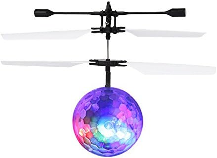 RC Flying Ball,Crystal Flashing LED Light Flying ball RC Toy RC infrared Induction Helicopter for Kids, Teenagers Colorful Flyings for Kid's Toy