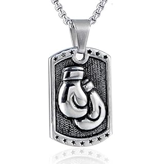 HAMANY Necklace,Mens Necklaces,European and American Stainless Steel Necklace Mens Jewelry Punk Titanium Steel Mens Pendant
