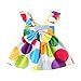 Produktbild URSING Mädchen Kleid Spot Drucken Sommerkleid mit Rüschen Kleid Outfit mit Bowknot Strandkleider Schöne Festliche Kleider Minikleid Trägerkleid Partykleid Freizeitkleid Mädchenkleider (80, Mehrfarbig)