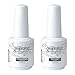 Vishine Gelpolish Soak-off 2Pcs TOP & BASE COAT Gel Polish Foundation Sealer Primer UV LED Manicure 15ML