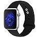 Price comparison product image Straper For iWatch Strap 38mm, Premium Soft Silicone Watch Band Sport Replacement Wristbands for iWatch Watch Strap Series 4 Series 3 Series 2 Series 1 Men Women Boy Girl Black
