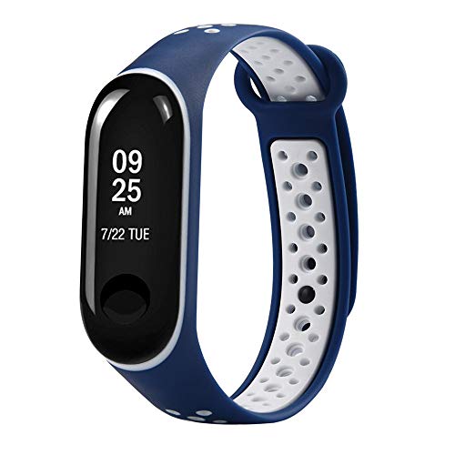 Pulsera Xiaomi Mi Band 3, Zolimx Suave de Silicona Sports Band para Xiaomi Mi Band 3 Original Correas de Reloj Inteligente Pulseras de Repuesto (#K)
