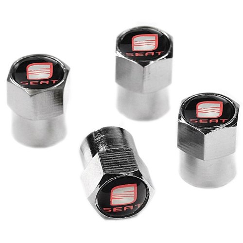 Protrex UK - Tap?n de v?lvula cromado para Seat