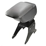 Multifunktionelle universal Mittelarmlehne / Armlehne in exklusivem Kunstleder und Grau Design inkl. gepolsterter Armauflage aus Kunstleder