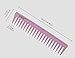 xnicx 601 Pink Wide Tooth Comb 180? Heat Resistant Detangling comb Wide Comb Detangler Hair Comb for long wet hair curly hair comb