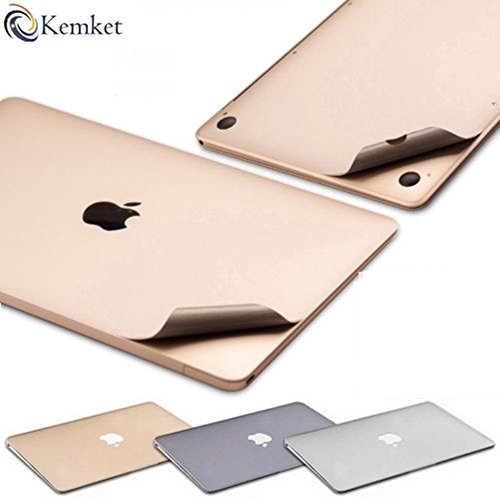 kemket Full Body Haut Aufkleber 5 in 1 Schutzhülle Vinyl Aufkleber für MacBook Pro mit Retina Display, kemket Displayschutzfolie für Apple Mac Book Laptop, enthalten Top + Bottom Schutzfolie + Trackpad die Haut + Displayschutzfolie Folie, einfach zu installieren & Auto Absorption - 2